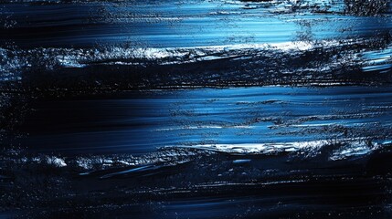 Fototapete - Glowing blue and black light trails flowing across a modern tech inspired texture combining metallic depth and futuristic visual contrast