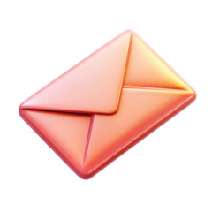 Fototapete - 3D Email Icon Message Envelope Mail Letter Communication Digital on transparent background