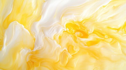 Fototapete - Elegant yellow fluid background with soft transitions and gentle motion creating a smooth and luminous abstract flow