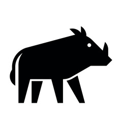 Poster - Warthog Logo. Icon design. Template elements
