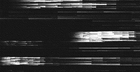 Leinwandbilder - Glitch background. VHS grunge texture with noise effect and pixelation. Analog video digital errors. Retro pixel backdrop. Vector illustration.