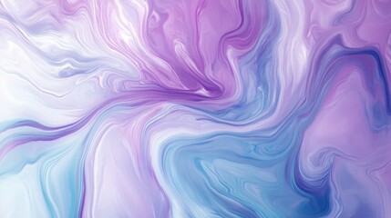 Fototapete - Smooth pastel brushstrokes blend mint and lilac hues into a swirling abstract composition full of softness and harmony