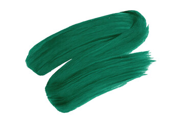 Poster - Green brush stroke revealing textured artistic energy, transparent background adding vivid color accent for creative graphic design projects