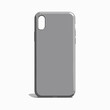 © Aleks - Gray smartphone case on white background with modern design