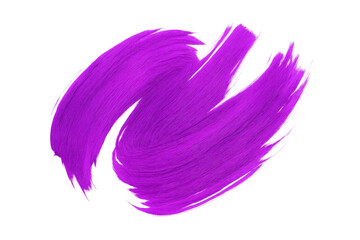 Poster - Purple brush stroke sweeping across transparent background, creating dynamic textured swirl with vibrant artistic energy