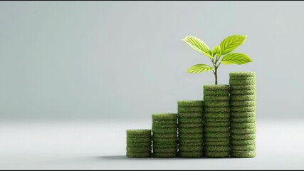 Poster - Joint growth model icon concept visualizing shared resources and collaborative efforts for mutual business development. – Animated Video Version