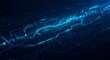 © DSGNCO - Glowing blue circuit board with digital connections and data flow in a futuristic design