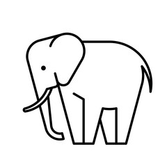 Poster - Elephant Logo. Icon design. Template elements
