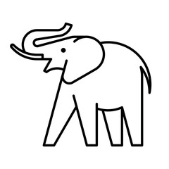 Poster - Elephant Logo. Icon design. Template elements
