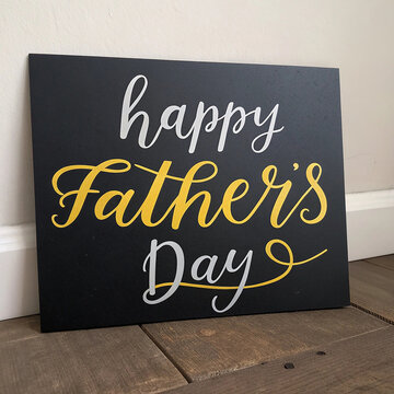 Happy father's day greeting card design