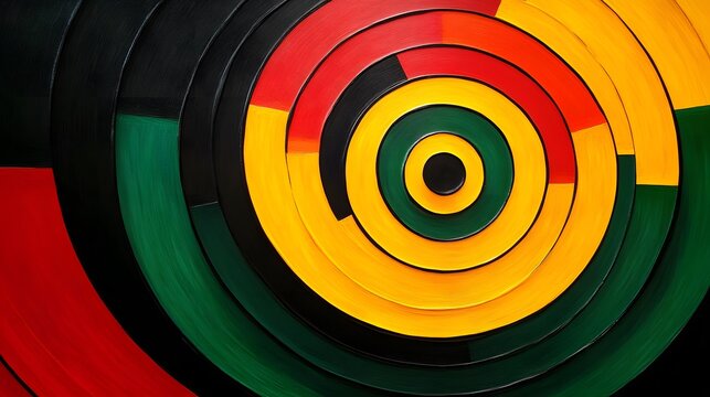 Circles, black history unity.