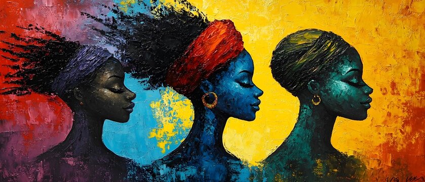 African heritage, black history art.