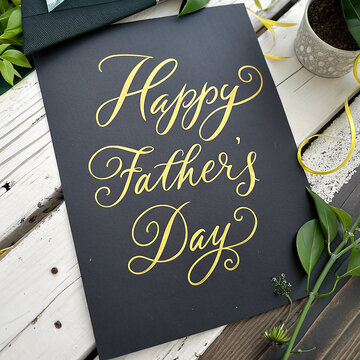 Happy father's day greeting card design
