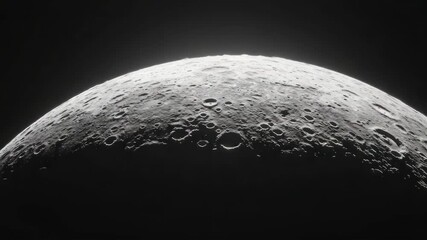 Wall Mural - a detailed view of the moon's surface during a solar eclipse.