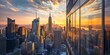 © Divod Lora - Manhattan Skyline Golden Hour Panorama