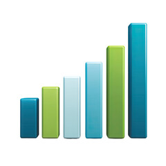 Poster - Colorful Bar Graph Displaying Growth Metrics in a Business Presentation or Analytical Context