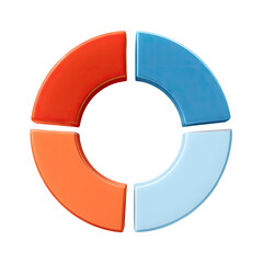 Poster - Colorful Circular Segments Representing Different Ideas and Concepts in a Modern Design Style
