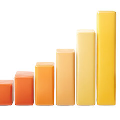Poster - Colorful Bar Graph Representing Growth and Progress in Business and Finance Analytics