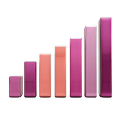 Poster - Colorful Data Visualization with Rising Bar Chart Representing Growth, Progress, and Success in Business Analytics