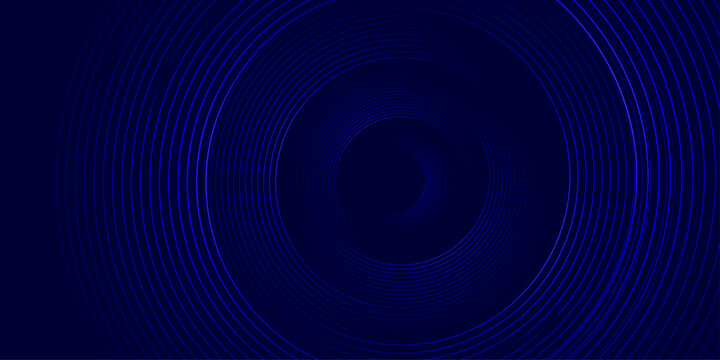Abstract navy-blue  concentric circles and lines, a vibrant and dynamic design. Great for backgrounds, prints, web graphics, and technology themes-Use for banner, cover, poster, wallpaper