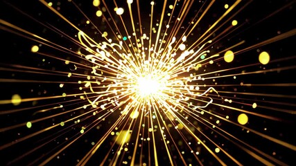 Wall Mural - a close up of a star burst with many small yellow dots