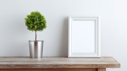 Poster - Clock on a wall with a white background