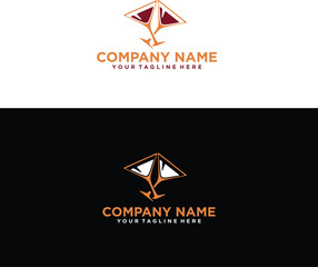 Leinwandbilder - wine with music logo design