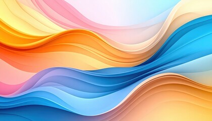 Poster - Abstract Colorful Wave Background Design