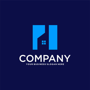 building logo design with apartment
