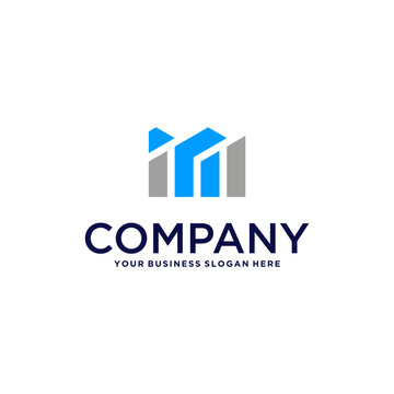 building logo design with apartment
