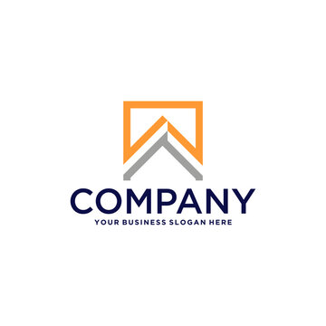 building logo design with apartment