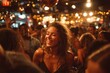 © SMK - A group of people is celebrating with laughter and dancing at a busy bar filled with warm lights and energy on a vibrant night