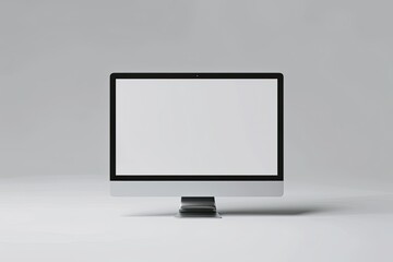 High Definition View of Computer Monitor with Screen Mockup