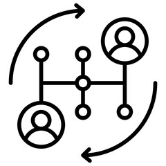 Poster - Change Management Line Icon