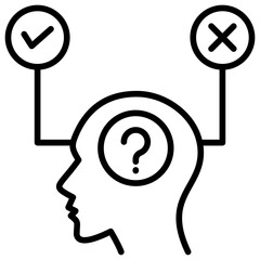 Poster - Hypothesis Line Icon