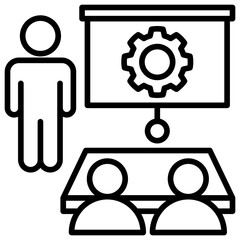 Poster - Training Line Icon
