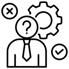 Poster - Hypothesis Line Icon
