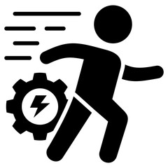 Poster - Action Glyph Icon