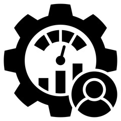 Poster - Performance Management Glyph Icon