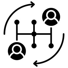 Poster - Change Management Glyph Icon