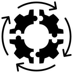 Poster - Integration Glyph Icon