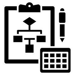 Poster - Plan Glyph Icon