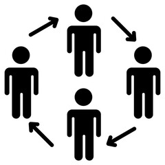 Poster - Collaboration Glyph Icon