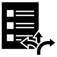 Poster - Direction Glyph Icon