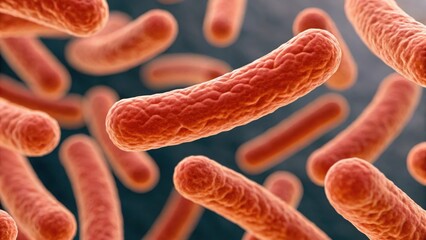 Poster - Close-Up Gigapixel Resolution of Rod-Shaped Bacteria in Standard View