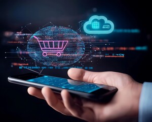 Poster - Innovative Digital Shopping Experience with Mobile Phone and Cloud Technology Visualization for E-Commerce