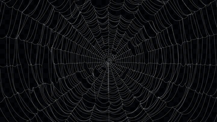 Wall Mural - Spider web vector background. Cobweb illustration for halloween design.