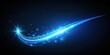 © Songkran - Bright blue glow swoosh on dark space background with subtle starlight effects and soft gradient transitions