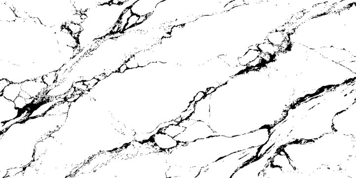 High-contrast black and white marble texture with natural stone veins. Abstract background ideal for modern design, digital art, print materials, and luxury branding projects.