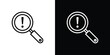 © Vince - Finding problem icon in black. flat graphic vector icon